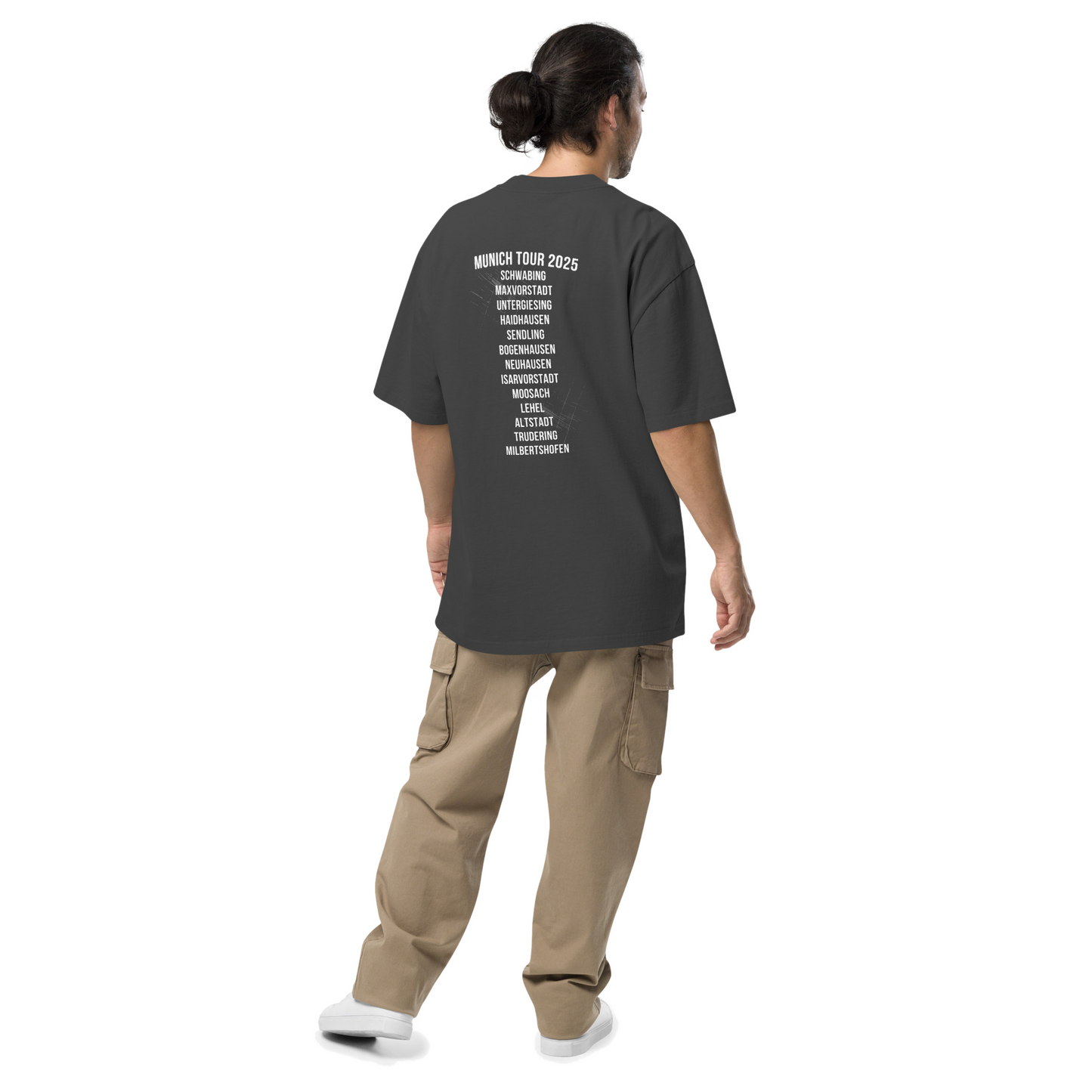 Munich Tour 2025 Tee – Oversized Streetwear im verwaschenen Bandtour-Look