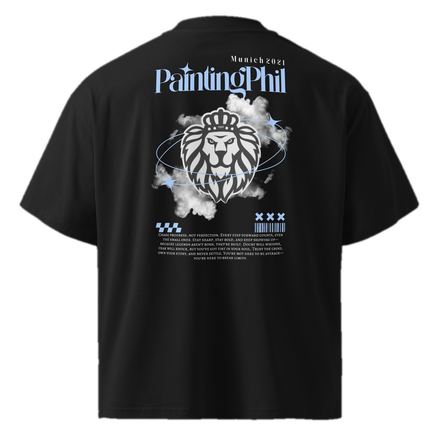 Heavy Oversize T-Shirt – PaintingPhil Edition (Black)